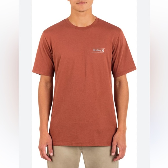 Hurley salmon crewneck t shirt graphic size M cotton new everyday tee - Picture 1 of 6